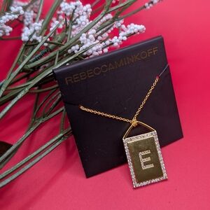 Rebecca Minkoff Gold Initial E Pendant Necklace NEW!